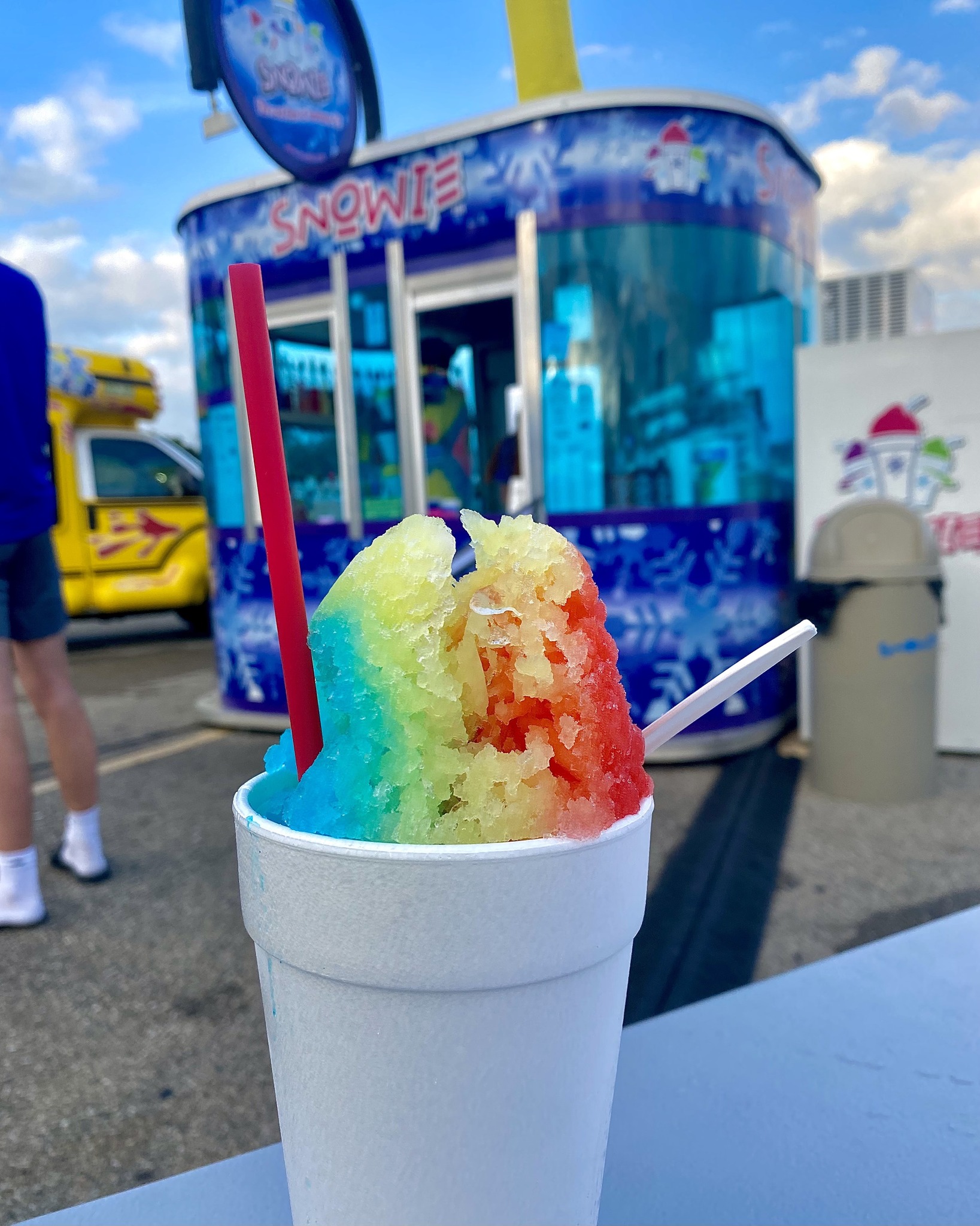 rainbow snow cone Shaved Ice in Waukegan IL